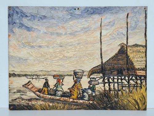 Tableau huile sur - , isorel
