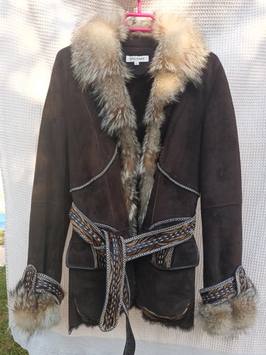Veste fourrure mouton balmain - veste,