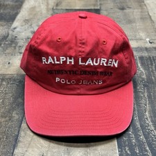 Vintage Ralph Lauren Polo Jeans Co Adjustable Hat Embroidered RL Cap