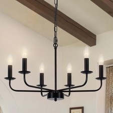 Lustre Industriel Noir, 6