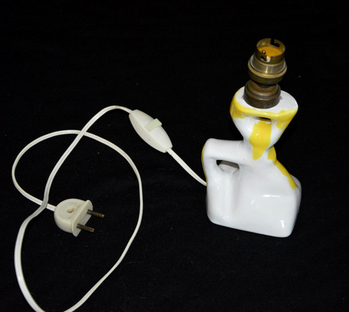 Ancien pied lampe - pied, de