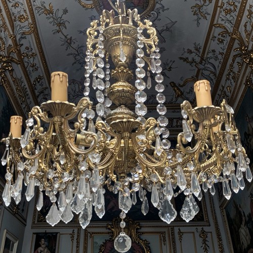 Lustre princier bronze et - lustre,