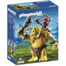 Playmobil 9343 Knights - Troll géant et soldat nain neuf - new