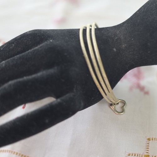 Bracelet jonc rigide - bracelet, "cœur"