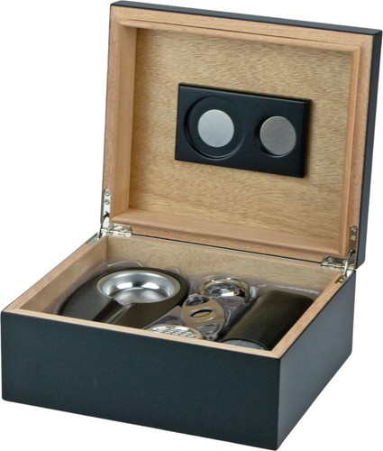 Ensemble humidor noir mat - de,