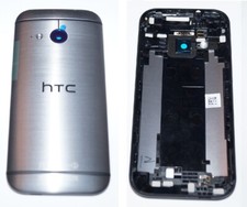 Original htc One Mini 2 M5 Coque Arrière Touches NFC Gunmetal Gris