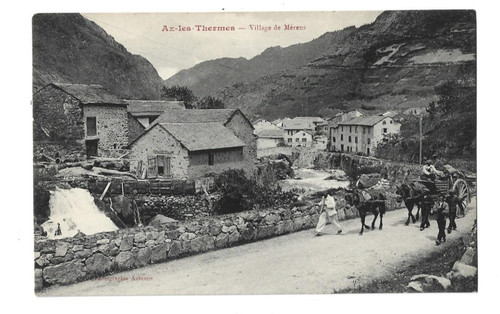 Merens village attelage - village,