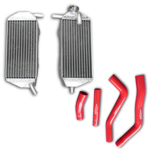 Aluminum radiator red hose - &,
