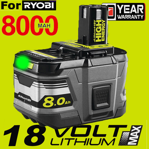 8ah batterie 18v pour ryobi - 18v,