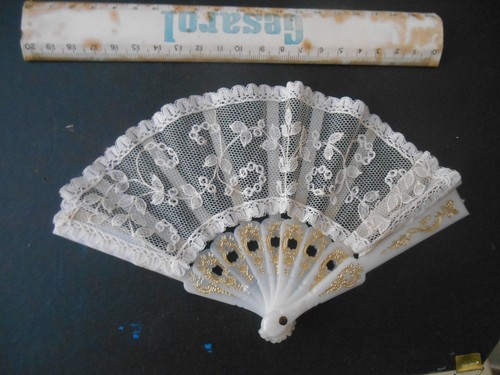 Eventail ancien miniature - eventail,