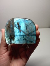 240g  BLOC A POSER LABRADORITE Madagascar Massage Lithothérapie pierre 