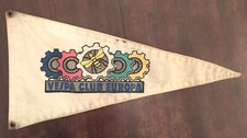 Antique Vespa Club Europa Scooter Fabric Pencil.