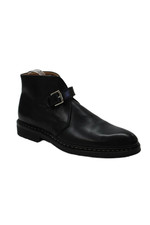 Heschung Mens Single Strap Round Toe Chelsea Ankle Boots Black Size 9