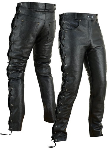 Pantalon moto cuir - pantalon,