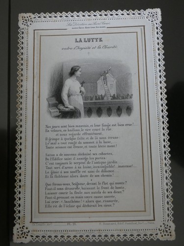 Pious image flap - flap, knife