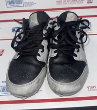 Nike Air Jordan 1 Low TD Shadow Cleats Mens 11 Gray FJ6245 002