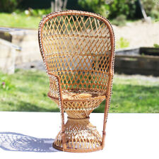 Vintage 40cm Rattan Wicker Doll Chair