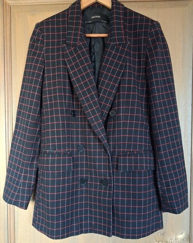 Veste noire carreaux zara - noire,