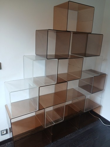 Bibliothèque blocs plexi - blocs,