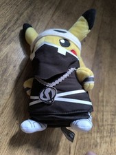 Pokemon Center Limited Team Skull Costume Pikachu Mascot Plush 2016 Japan