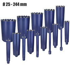 Couronne Diamant pour Carotteuse Forage à sec et Humide Trépan Ø 25-244mm