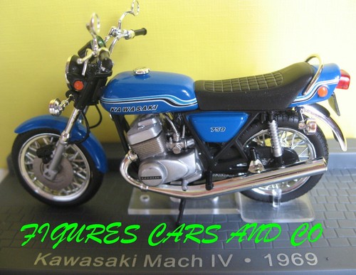 Moto classique kawasaki - 1/24,