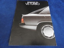 catalogue depliant renault 25 V6 Turbo  1985