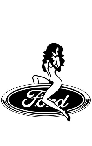 Autocollant ford femme - autocollant,