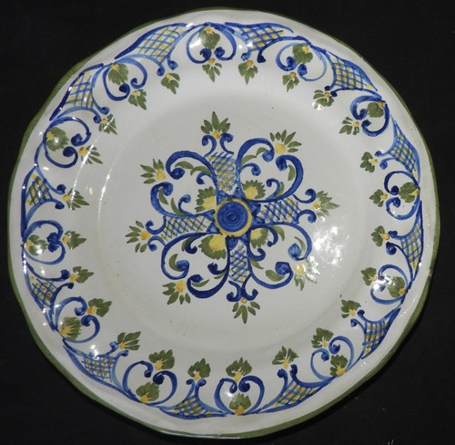 Assiette faïence martres - faïence, de
