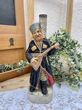 Antique Sandstone Liqueur Bottle Signed KLEM 1978 Made in Italy