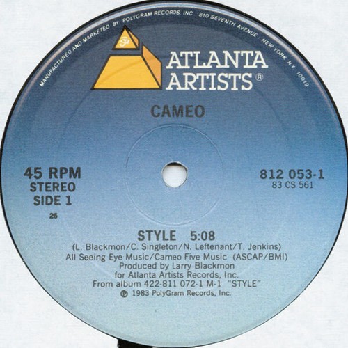 Cameo style single vinyle - cameo,