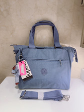 NWT Women's Kipling Haze Blue Handbag Crossbody handbag trolley tote