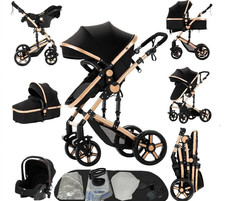 Poussette Landau 3en1 + SIEGE AUTO + ROUES PIVOTANTES + GRATUIT garantie