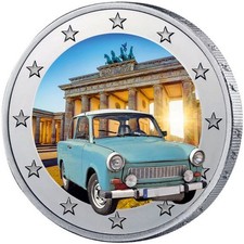 2 Euro Colour Coin "Trabi" - 2 Euro Coloured Coin - Uncirculated