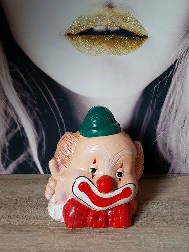 Grande tirelire tête clown - tÊte,