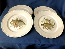 6 ASSIETTES PLATES A POISSON