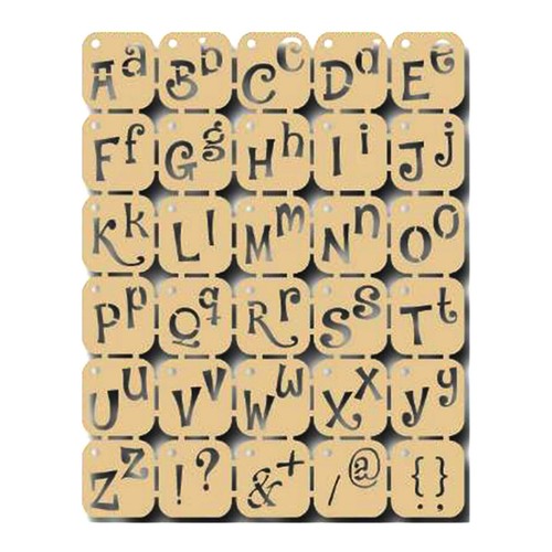 Pochoir souple alphabet - souple,