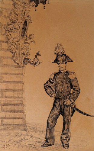 Paul renouard dessin - renouard, tableau