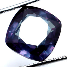 Naturel Certifié 11.80 CT Couleur Change Alexandrite Coussin Coupe Ample Gemme