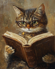Affiche de lecture de chat