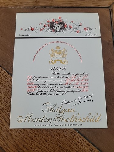 étiquette château mouton - Étiquette,