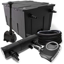 Kit de filtration de bassin Filtre 60000l Stérilisateur UV24W Pompe-Fontaine 082