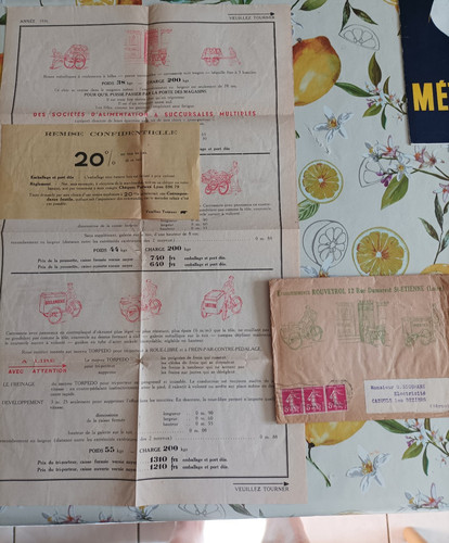 1936 ancien depliant