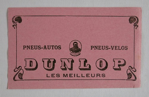Dunlop ancien buvard - dunlop,,
