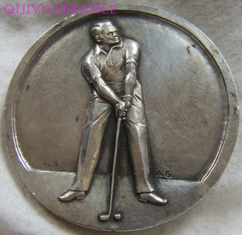 Med4868 medaille golf - -,