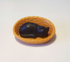 Playmobil (J318) 1900s ERA - Black Cat Sleeping in Oval Basket Living Room 5310