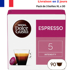 ​Nescafé Dolce Gusto Espresso – 90 Capsules (3 Boîtes XL de 30)​