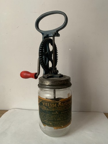 Ancien bocal batteur - bocal, pour