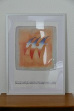 Affiche Folon encadrée -