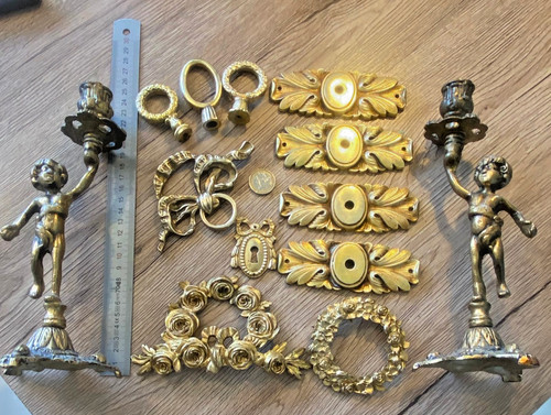 Ancien lot bronze diverses - de,